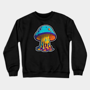 magic ufo mushroom Crewneck Sweatshirt